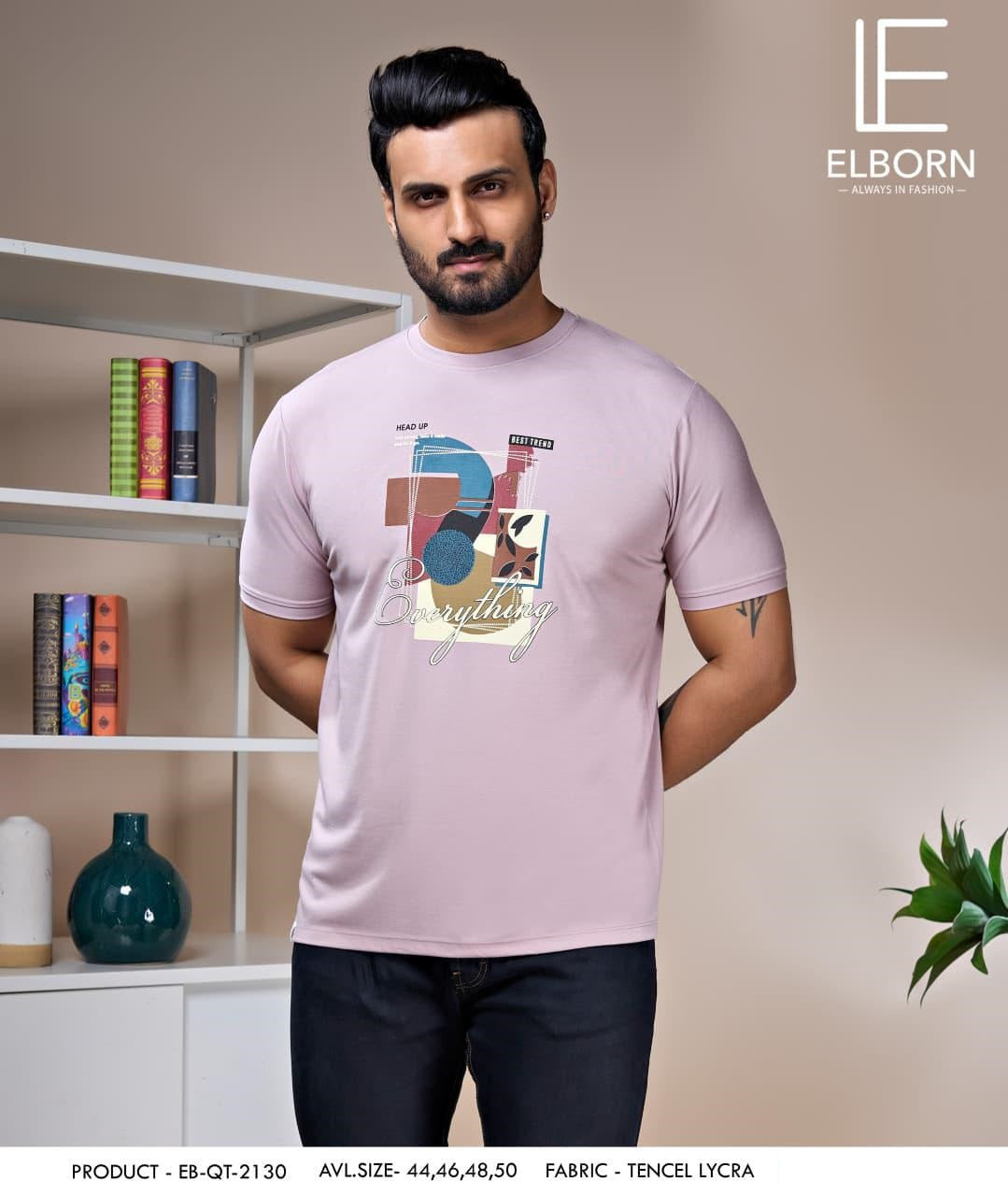 Eb-Qt-2130 Elborn Tencil Lycra Mens Tshirts Exporter