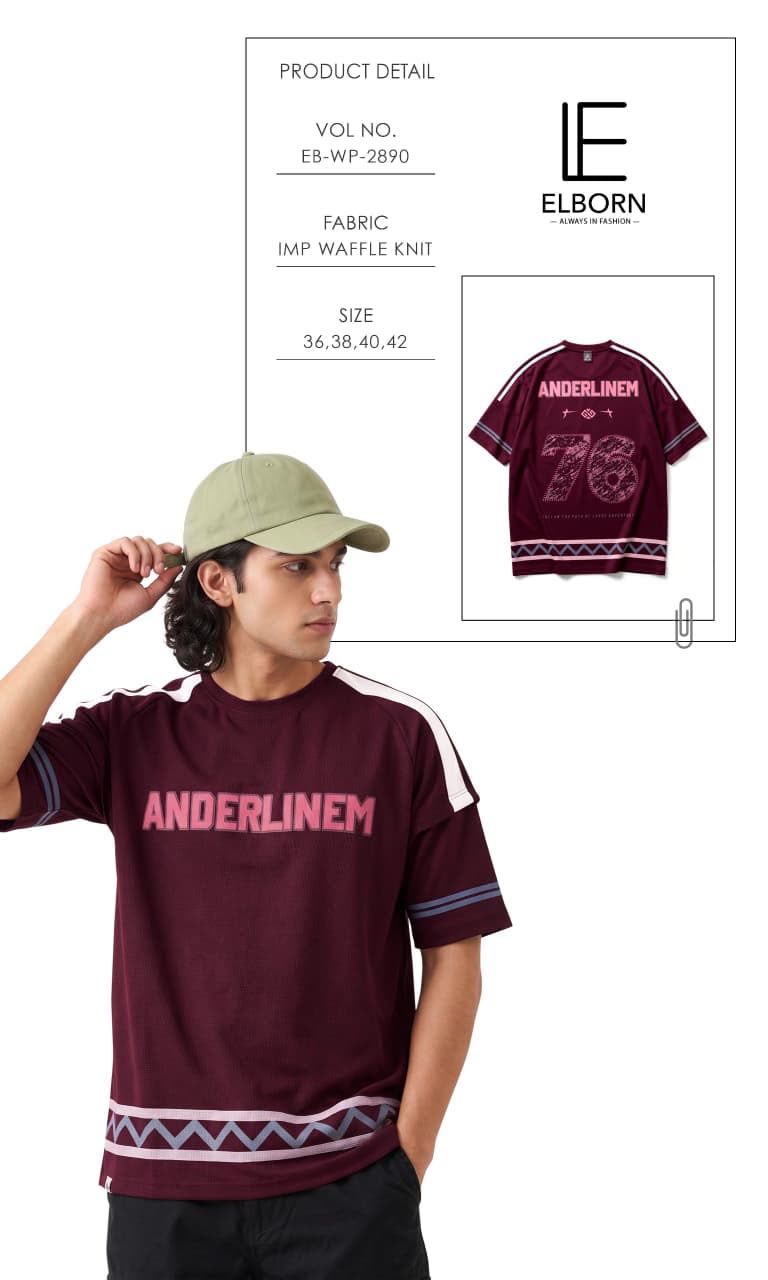 Eb-Wp-2890 Oversize Elborn Imported Mens Tshirts Wholesaler India