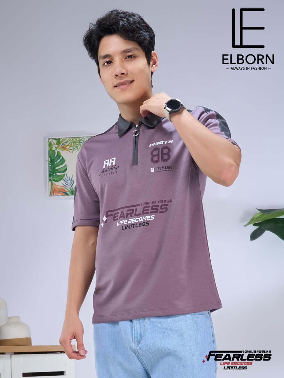 Eb-Yc-3085 Elborn Interlock Mens Tshirts Exporter India