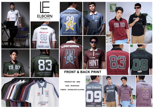Eb-Yc-3085 Elborn Interlock Mens Tshirts Exporter India