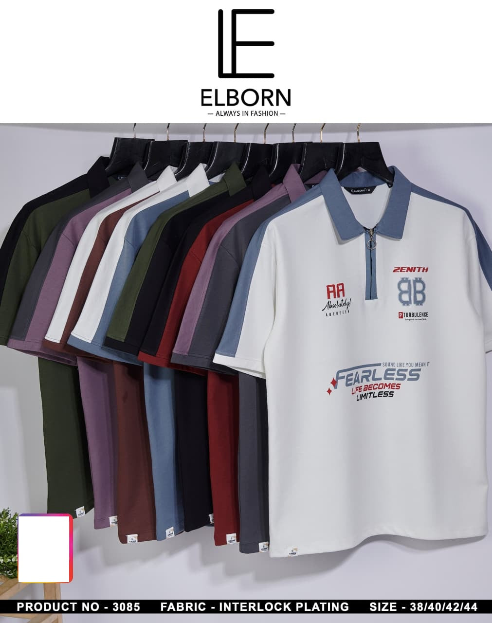 Eb-Yc-3085 Elborn Interlock Mens Tshirts Exporter India