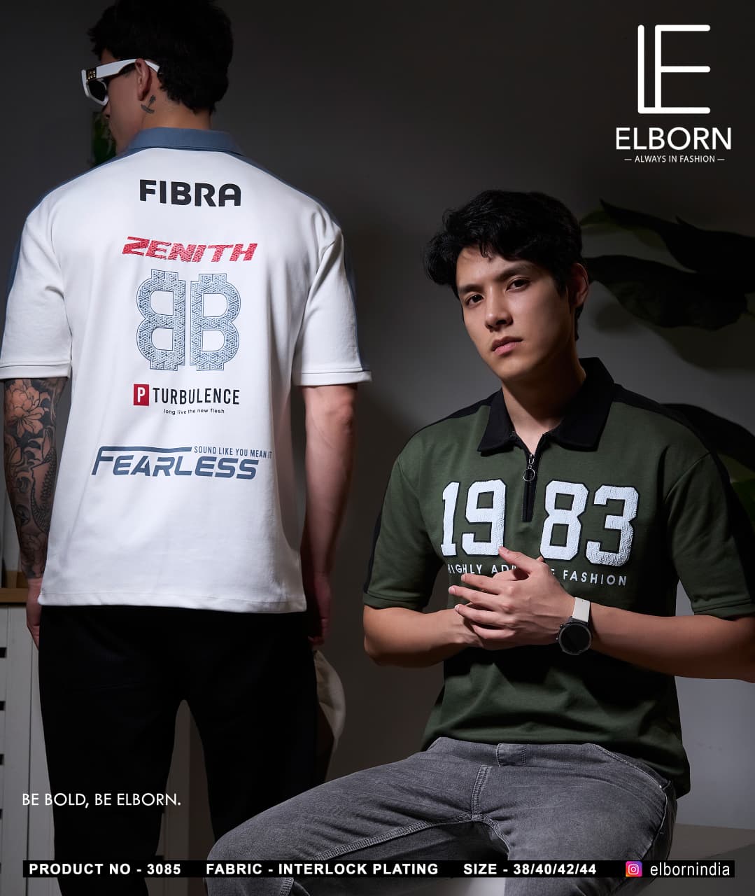 Eb-Yc-3085 Elborn Interlock Mens Tshirts Exporter India