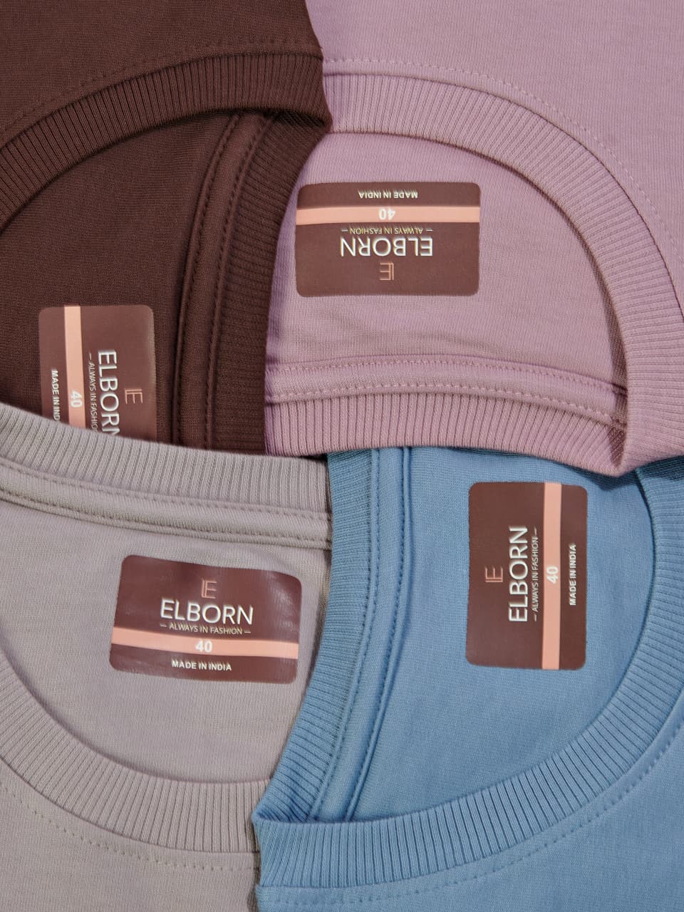 Eb-Yz-3200 Rib Elborn Cotton Looper Mens Tshirts Supplier Gujarat