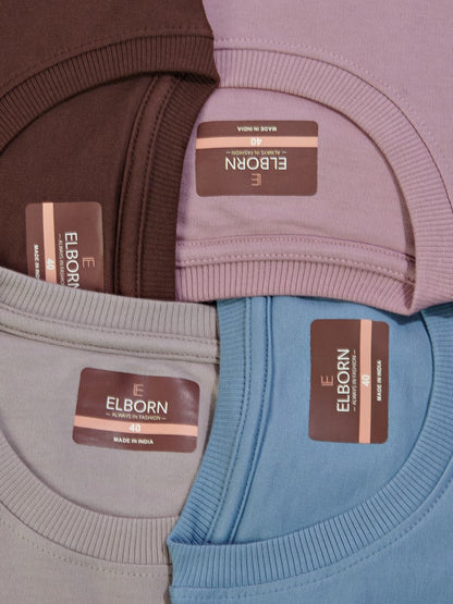 Eb-Yz-3200 Rib Elborn Cotton Looper Mens Tshirts Supplier Gujarat