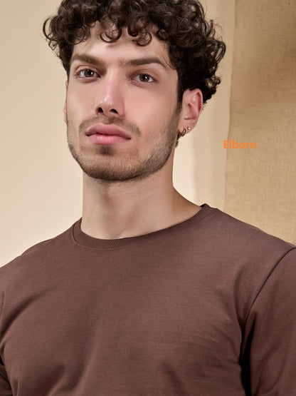 Eb-Yz-3200 Rib Elborn Cotton Looper Mens Tshirts Supplier Gujarat