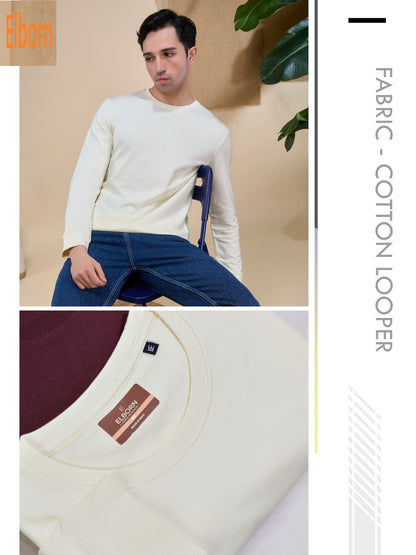 Eb-Yz-3200 Rib Elborn Cotton Looper Mens Tshirts Supplier Gujarat