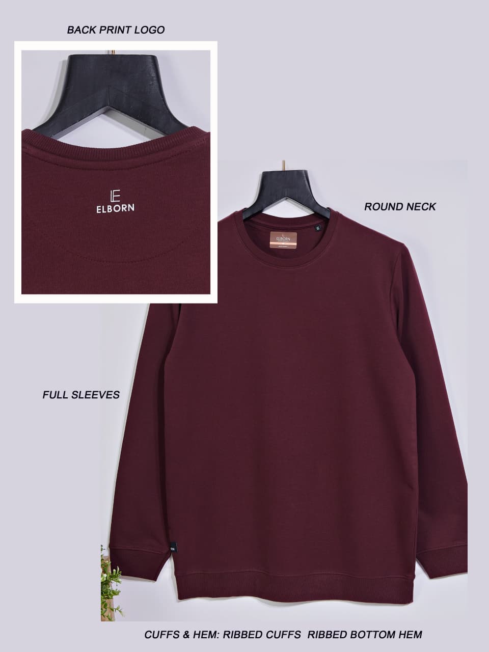 Eb-Yz-3200 Rib Elborn Cotton Looper Mens Tshirts Supplier Gujarat