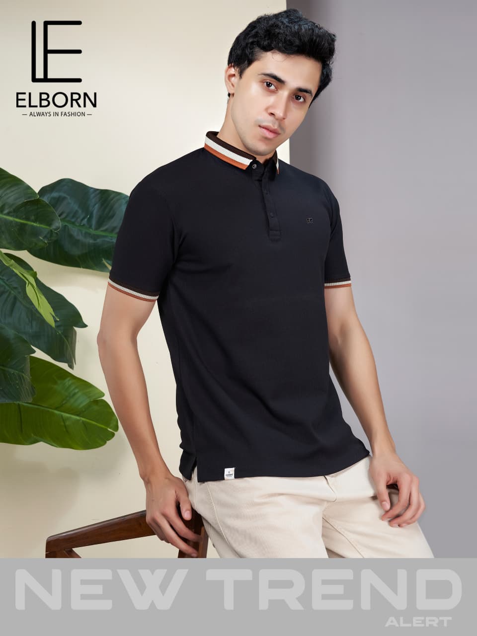 Eb-Zk-3255 Elborn Interlock Mens Tshirts Wholesaler