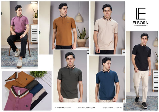 Eb-Zk-3255 Elborn Interlock Mens Tshirts Wholesaler