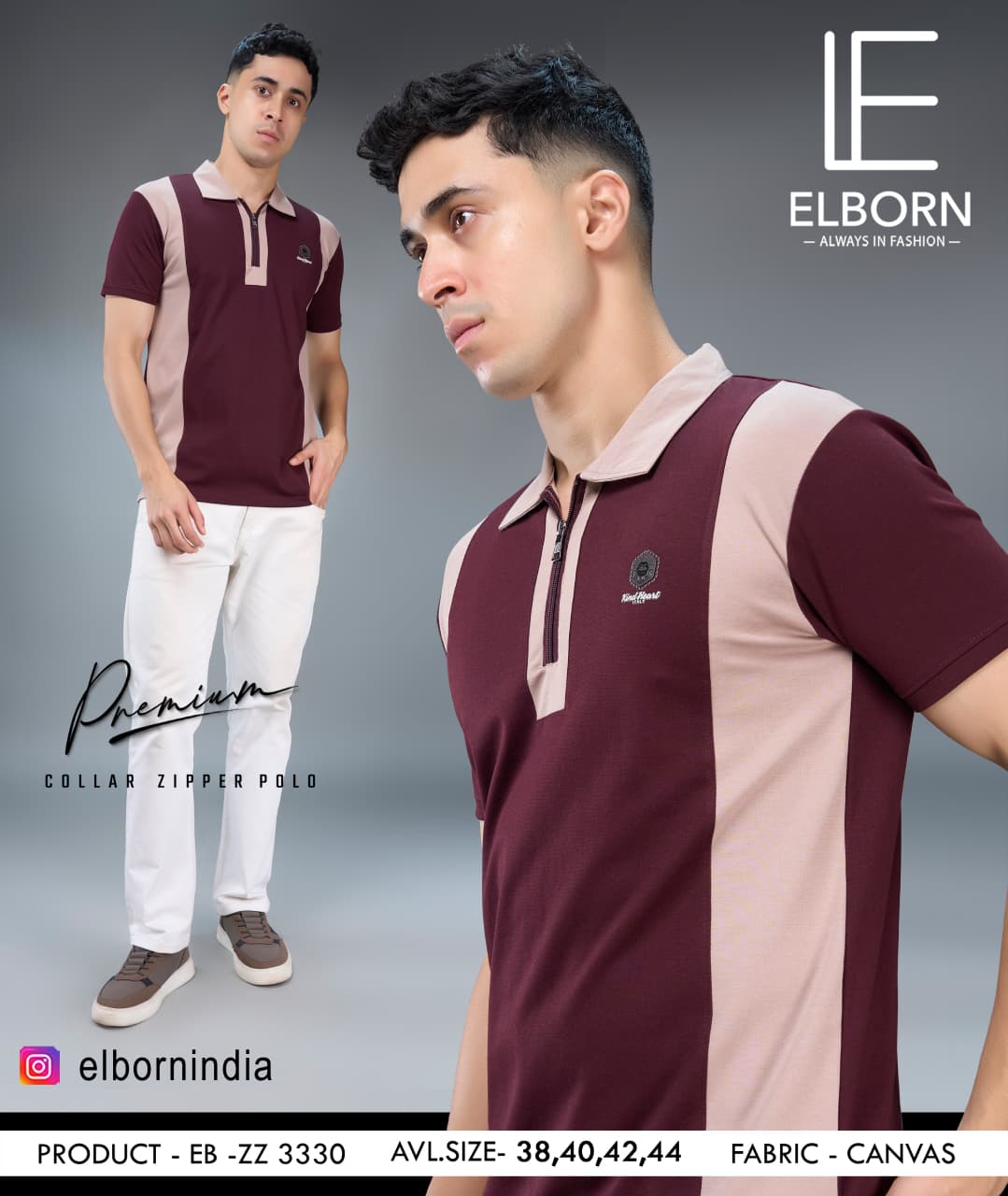 Eb-Zz-3330 Cut N Sew Elborn Canvas Mens Tshirts Manufacturer Gujarat