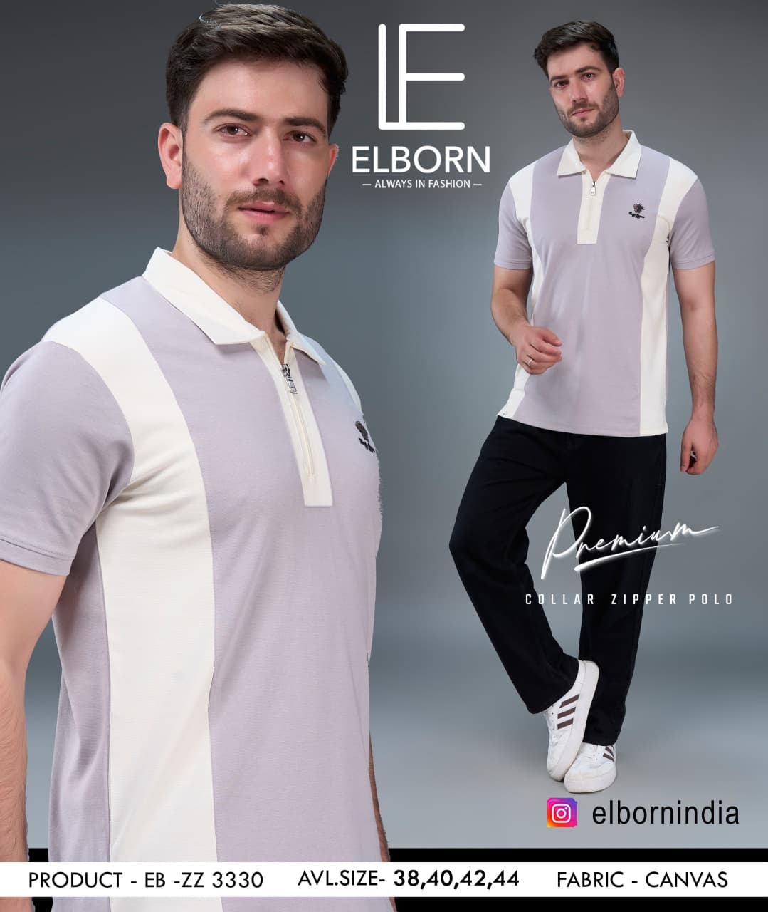 Eb-Zz-3330 Cut N Sew Elborn Canvas Mens Tshirts Manufacturer Gujarat