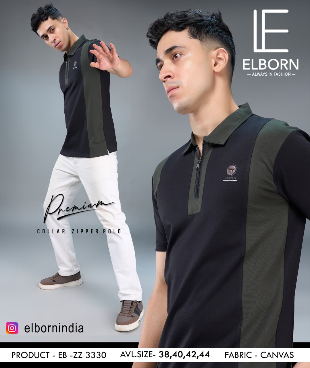 Eb-Zz-3330 Cut N Sew Elborn Canvas Mens Tshirts Manufacturer Gujarat