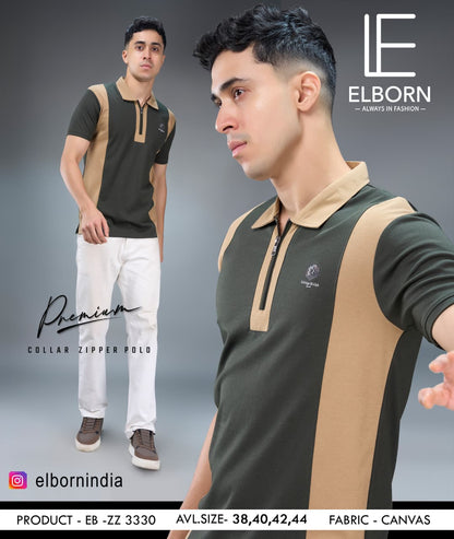 Eb-Zz-3330 Cut N Sew Elborn Canvas Mens Tshirts Manufacturer Gujarat
