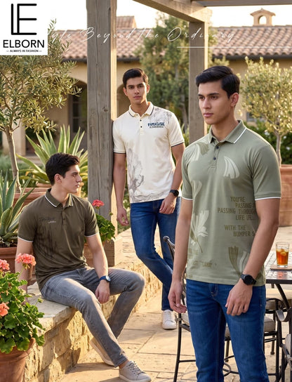 Eb 3035 Elborn Tencil Lycra Mens Tshirts Exporter Ahmedabad