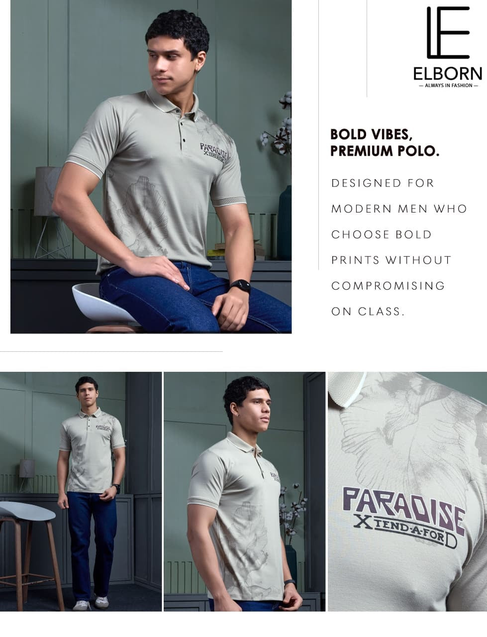 Eb 3035 Elborn Tencil Lycra Mens Tshirts Exporter Ahmedabad