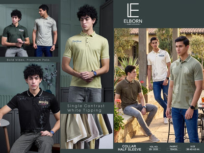 Eb 3035 Elborn Tencil Lycra Mens Tshirts Exporter Ahmedabad