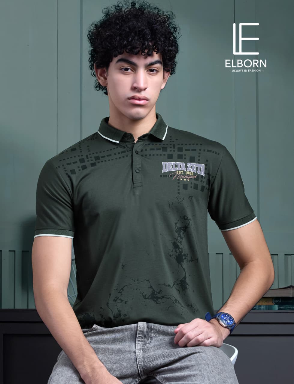 Eb 3035 Elborn Tencil Lycra Mens Tshirts Exporter Ahmedabad