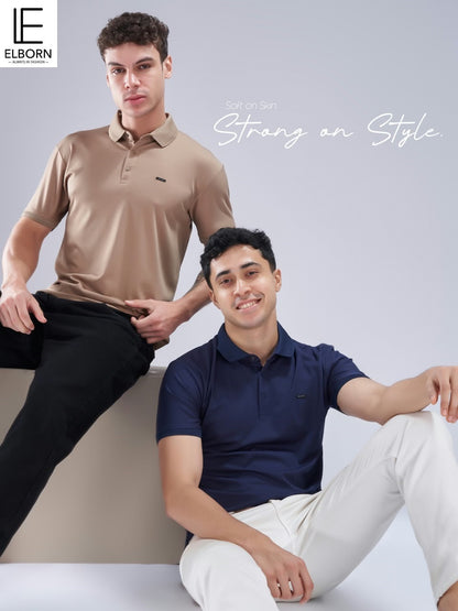 Eb Ag 3365 Elborn Tencil Lycra Mens Tshirts Exporter Gujarat