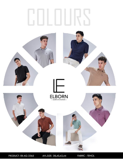 Eb Ag 3365 Elborn Tencil Lycra Mens Tshirts Exporter Gujarat