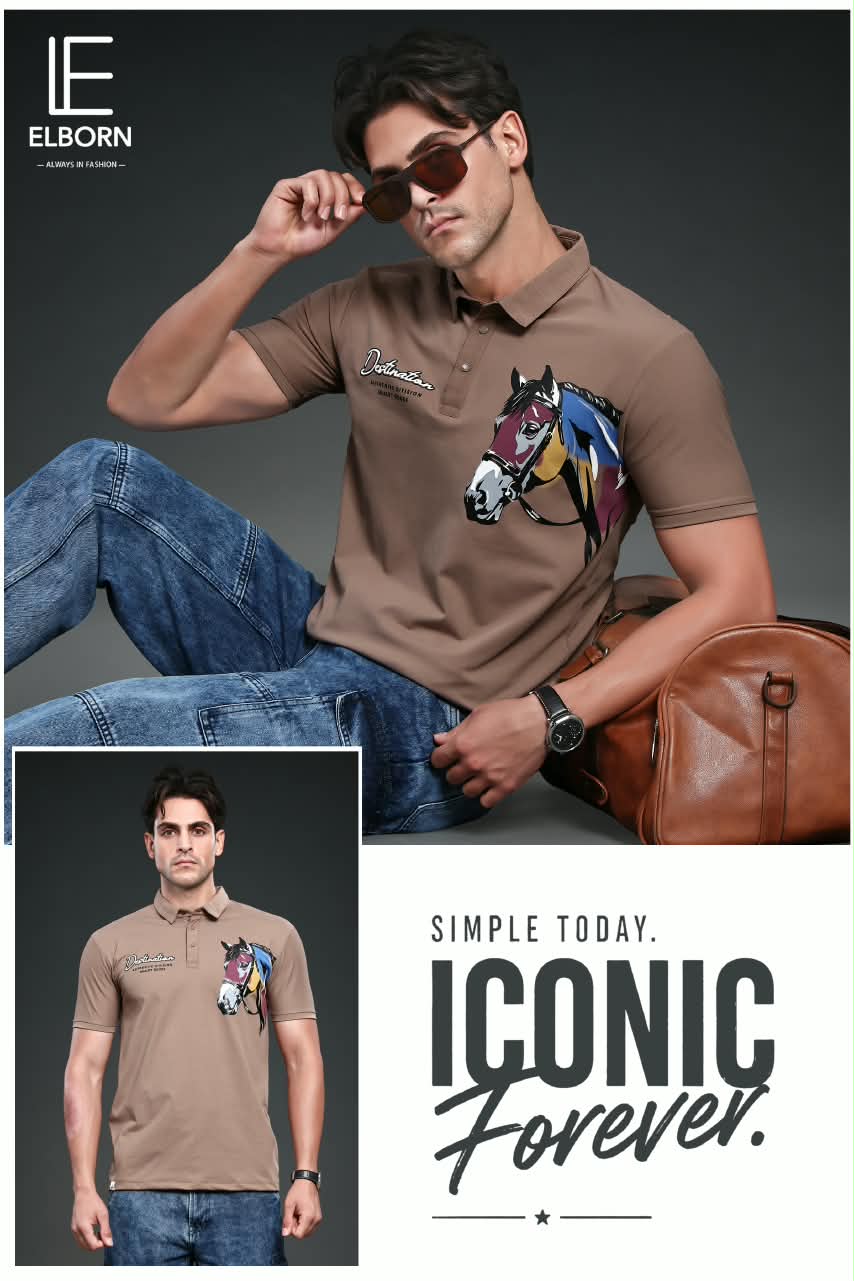 Eb Ba 3465 Elborn Imported Mens Tshirts Exporter Gujarat