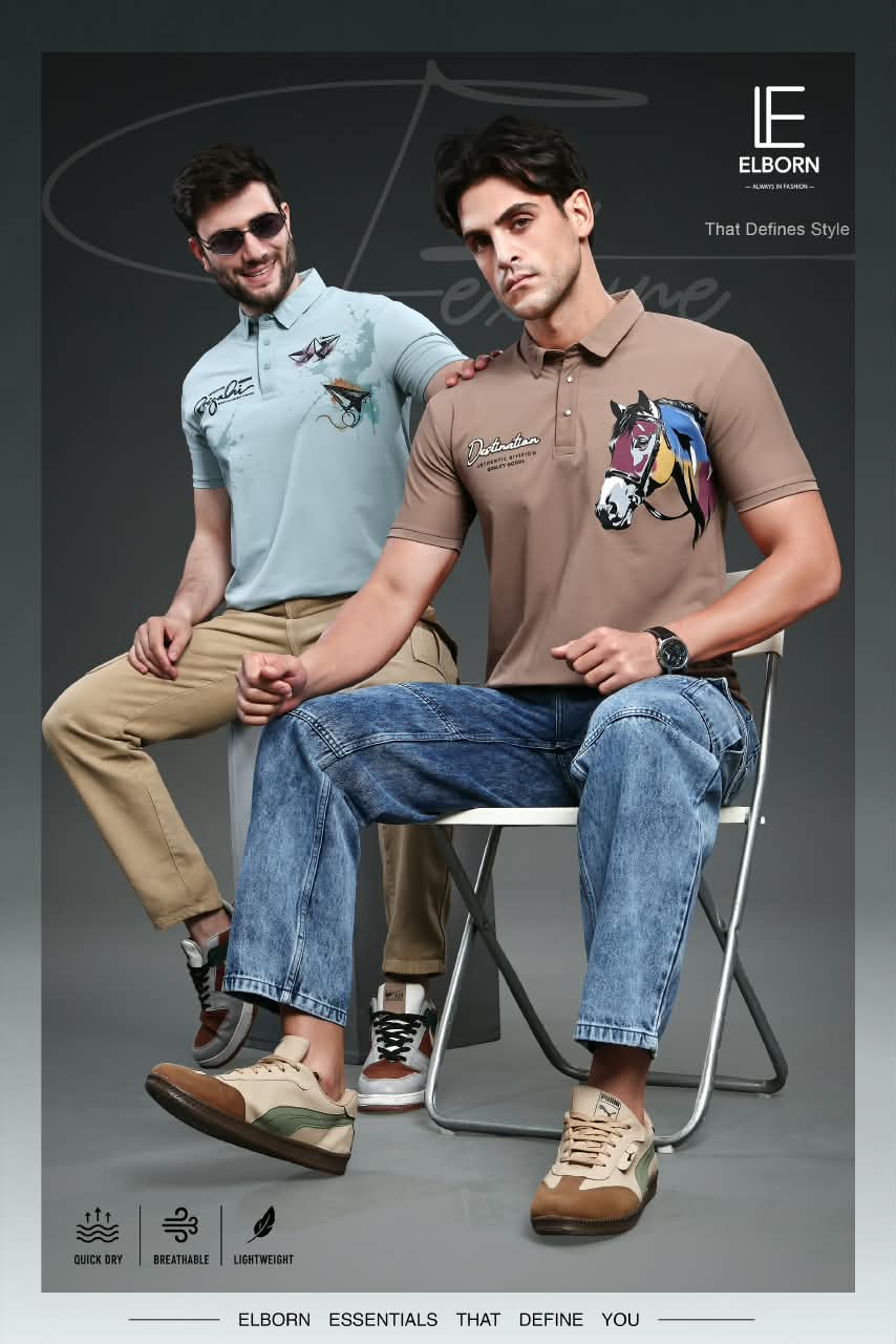 Eb Ba 3465 Elborn Imported Mens Tshirts Exporter Gujarat