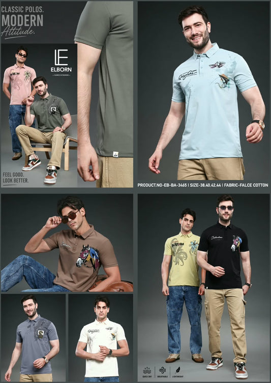Eb Ba 3465 Elborn Imported Mens Tshirts Exporter Gujarat