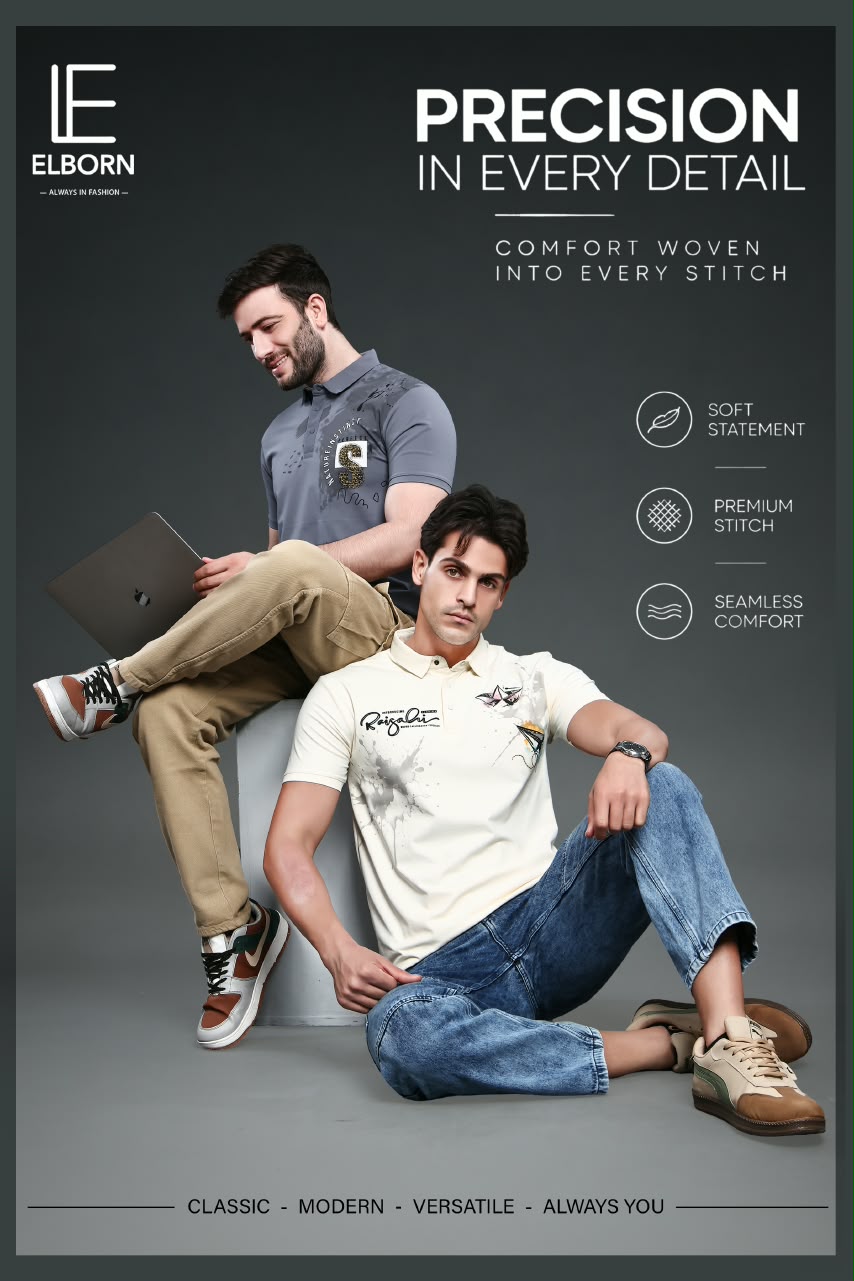 Eb Ba 3465 Elborn Imported Mens Tshirts Exporter Gujarat