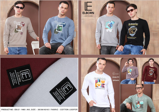 Eb Lv 1490 Elborn Cotton Looper Mens Tshirts Wholesaler Ahmedabad