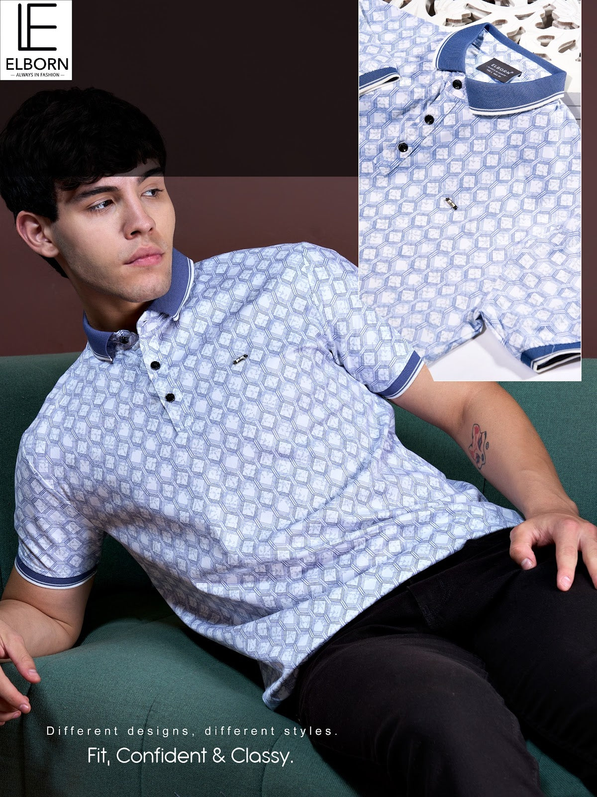 Eb Mf 1540 Elborn Aop Mens Tshirts Exporter India