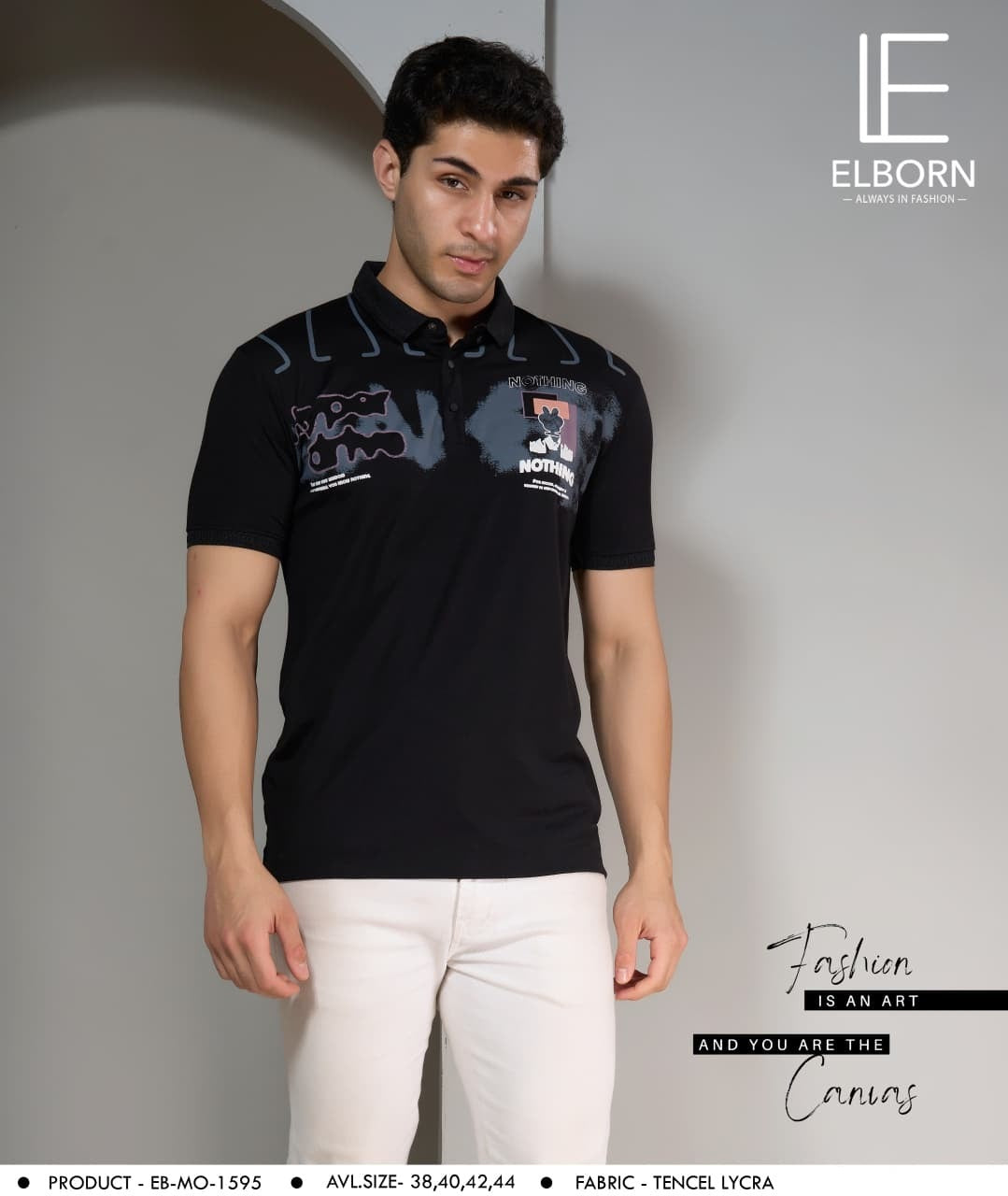 Eb Mo 1595 Elborn Imported Mens Tshirts Wholesaler Ahmedabad