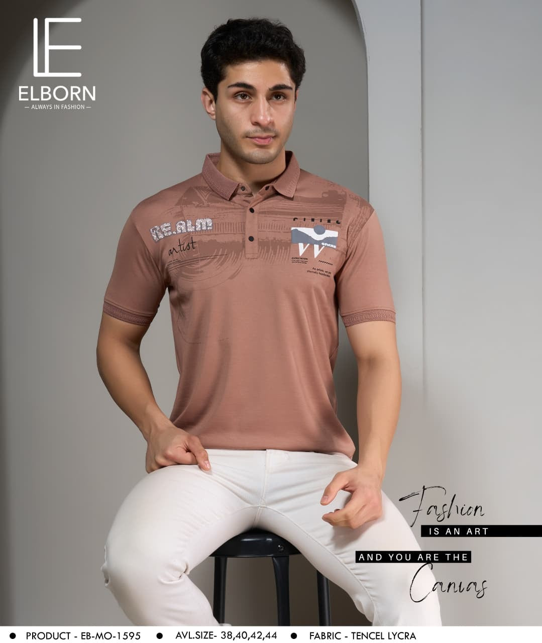 Eb Mo 1595 Elborn Imported Mens Tshirts Wholesaler Ahmedabad