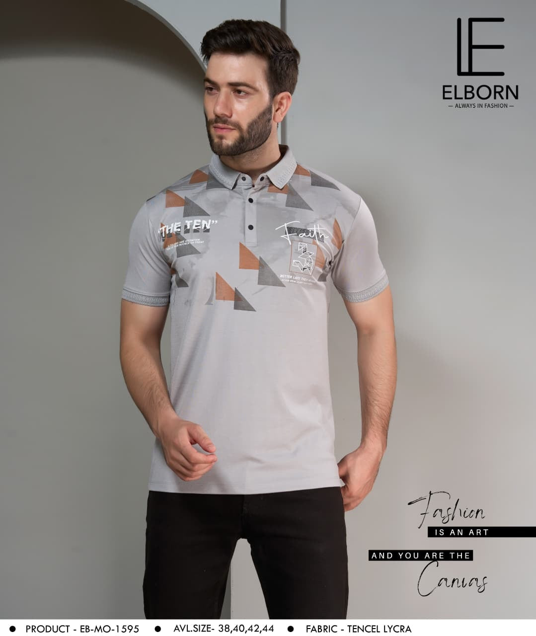 Eb Mo 1595 Elborn Imported Mens Tshirts Wholesaler Ahmedabad