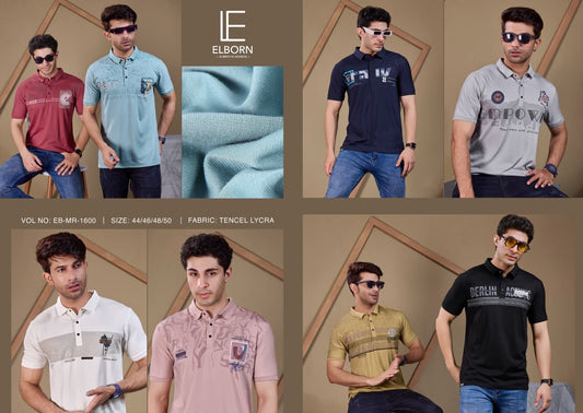 Eb Mr 1600 Elborn Tencil Lycra Mens Tshirts Wholesaler