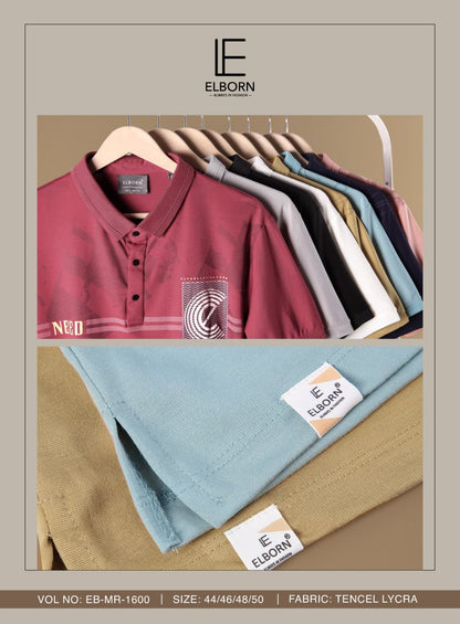 Eb Mr 1600 Elborn Tencil Lycra Mens Tshirts Wholesaler