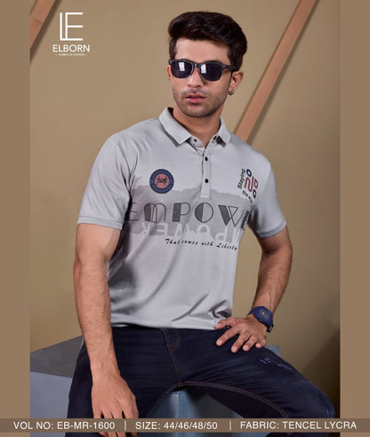 Eb Mr 1600 Elborn Tencil Lycra Mens Tshirts Wholesaler