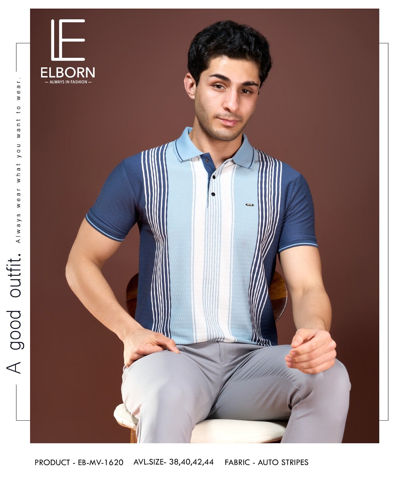 Eb Mv 1620 Elborn Vertical Mens Tshirts Exporter India