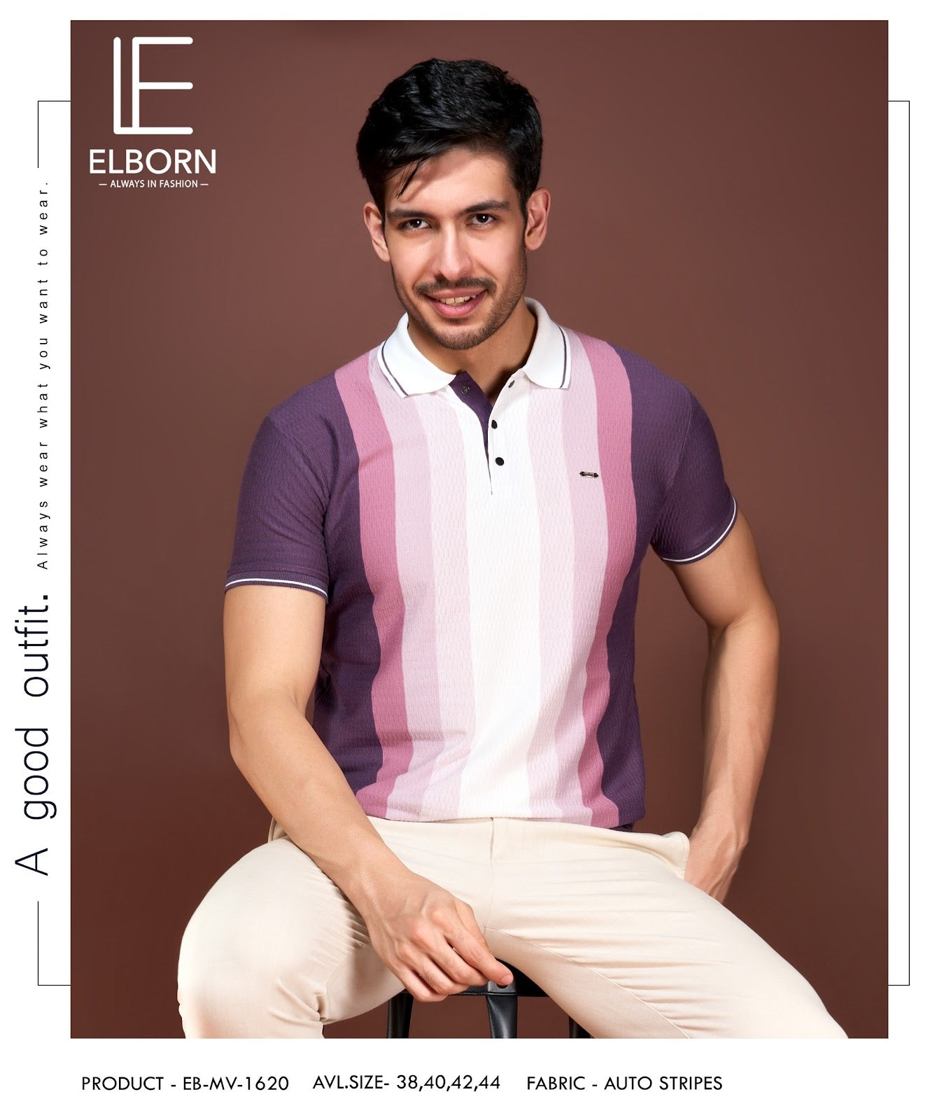 Eb Mv 1620 Elborn Vertical Mens Tshirts Exporter India