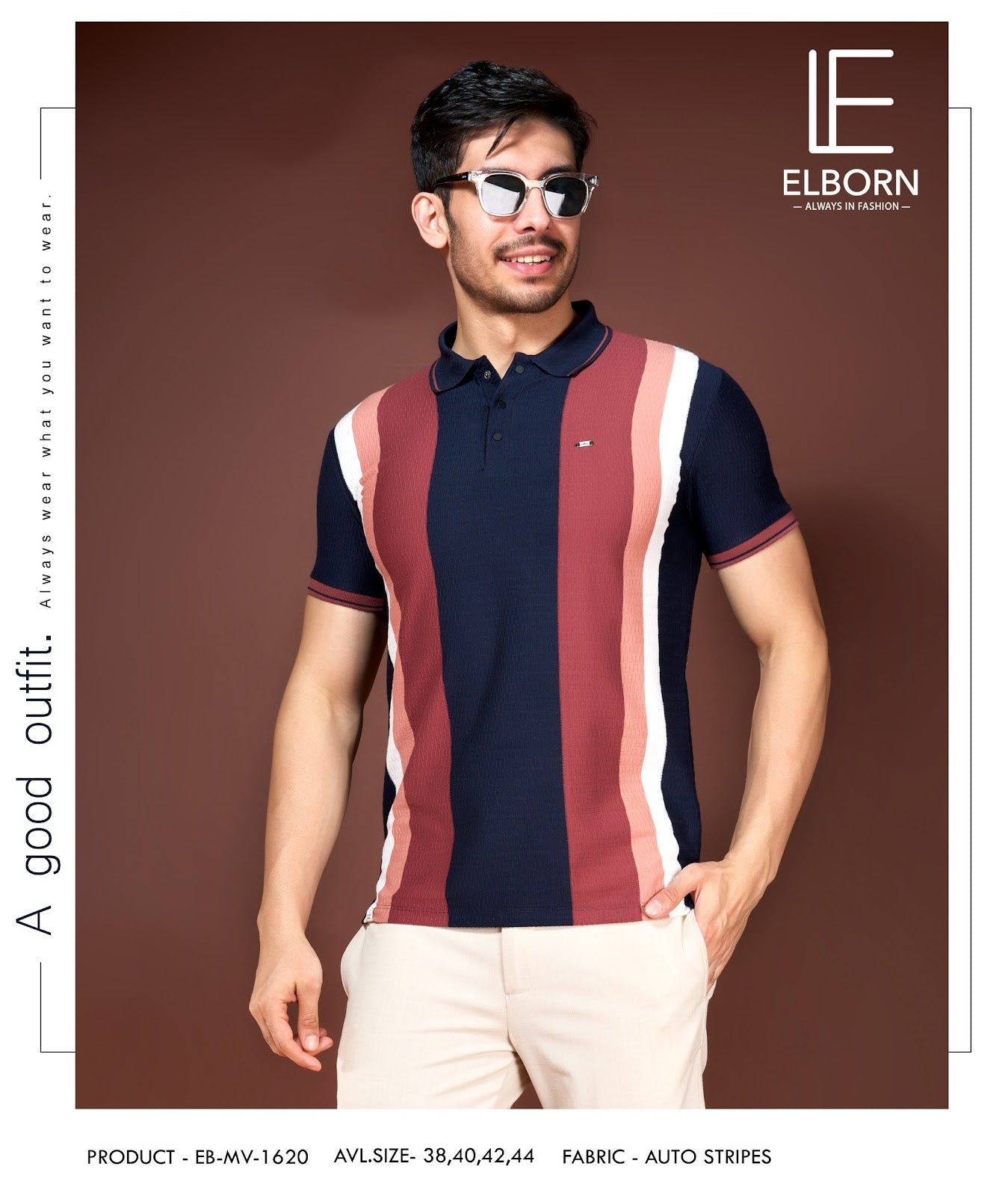 Eb Mv 1620 Elborn Vertical Mens Tshirts Exporter India