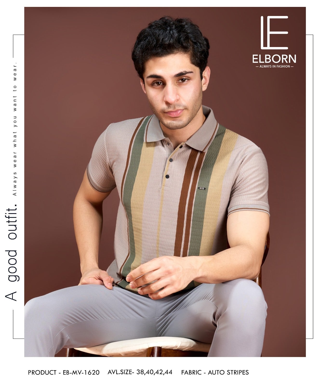 Eb Mv 1620 Elborn Vertical Mens Tshirts Exporter India