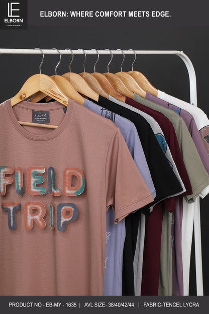 Eb My 1635 Elborn Tencil Lycra Mens Tshirts Wholesaler India