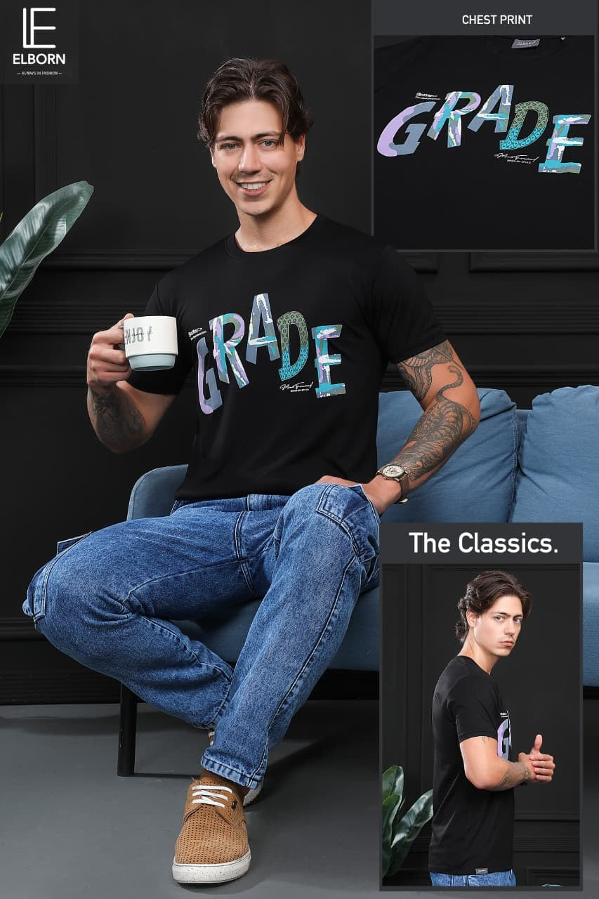 Eb My 1635 Elborn Tencil Lycra Mens Tshirts Wholesaler India