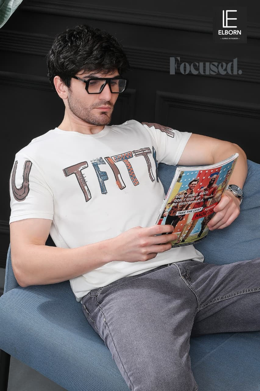 Eb My 1635 Elborn Tencil Lycra Mens Tshirts Wholesaler India