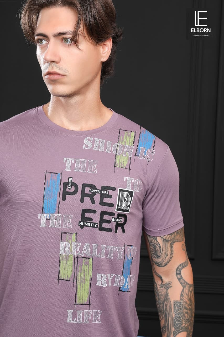 Eb My 1635 Elborn Tencil Lycra Mens Tshirts Wholesaler India