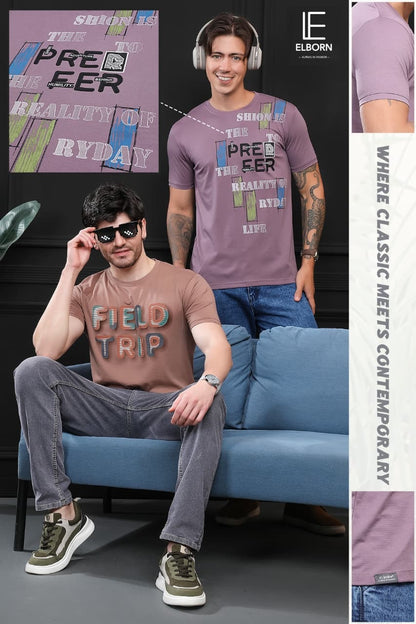 Eb My 1635 Elborn Tencil Lycra Mens Tshirts Wholesaler India