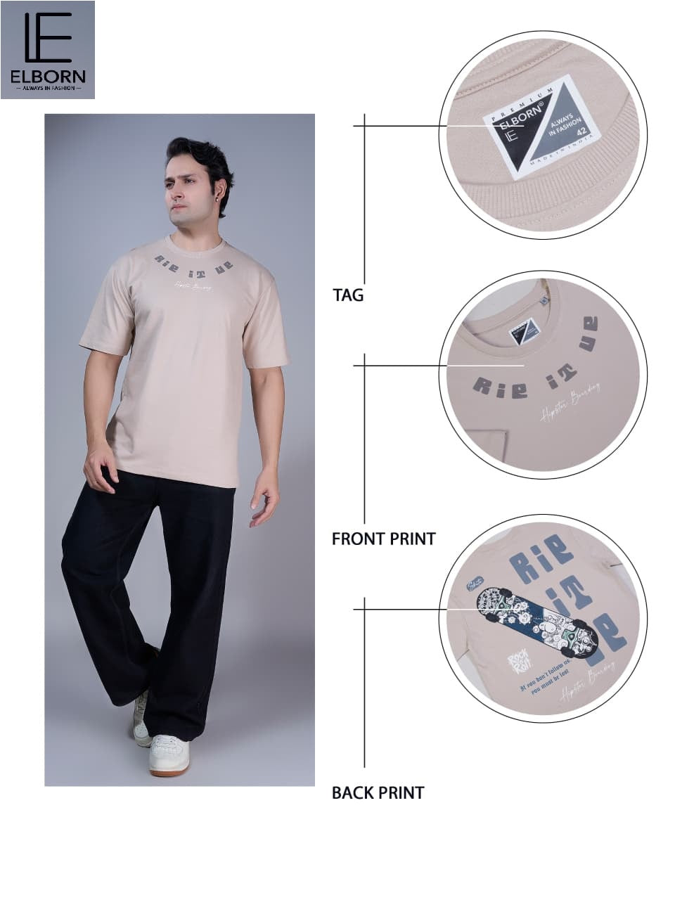 Eb Nw 1755 Elborn Cotton Looper Mens Tshirts Manufacturer Gujarat