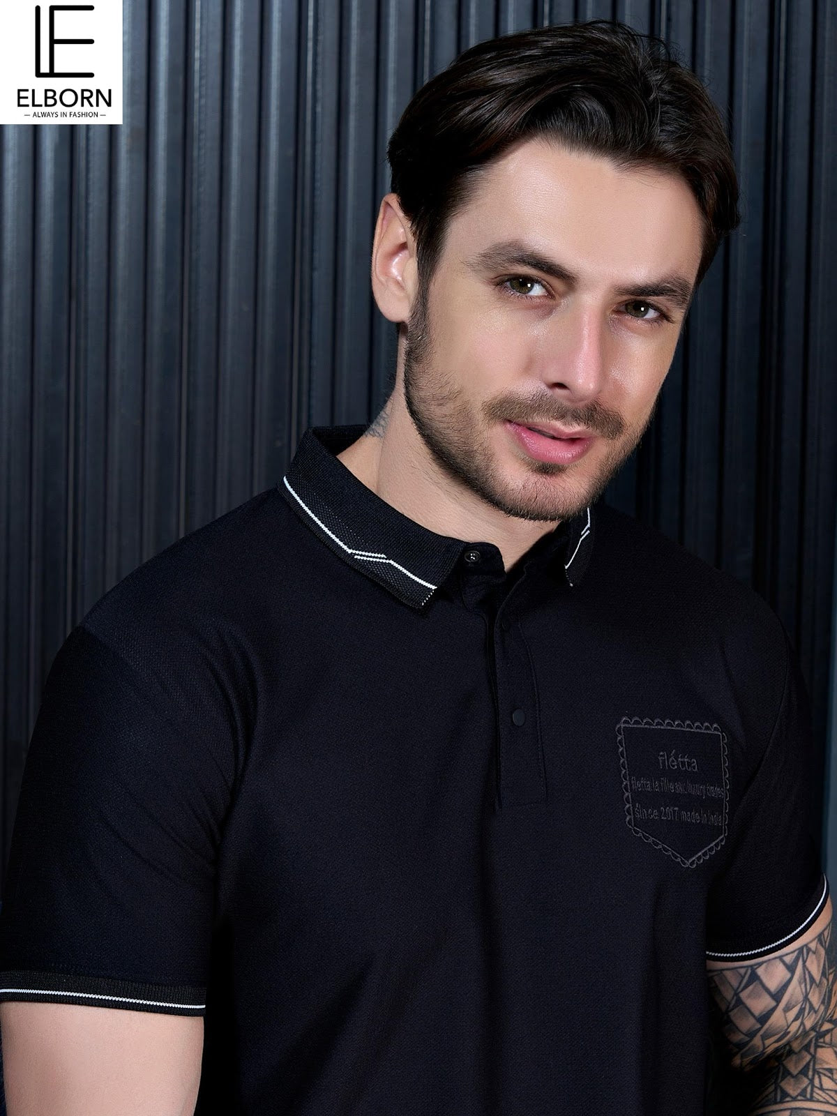 Eb Oi 1815 Elborn Dobby Lycra Mens Tshirts Exporter Gujarat