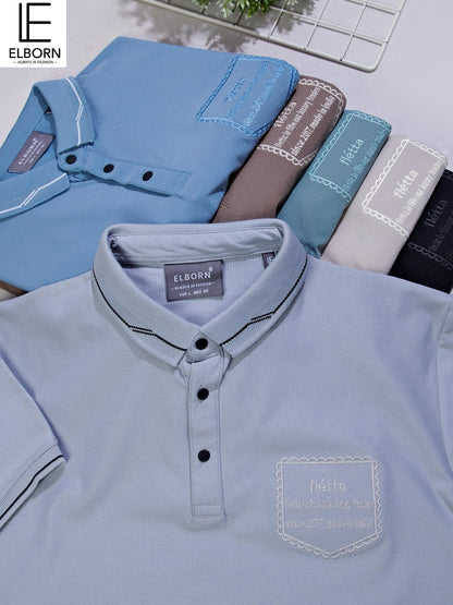 Eb Oi 1815 Elborn Dobby Lycra Mens Tshirts Exporter Gujarat