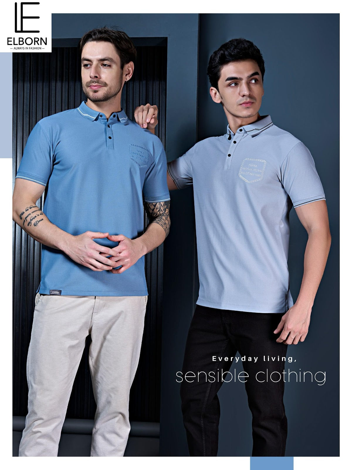 Eb Oi 1815 Elborn Dobby Lycra Mens Tshirts Exporter Gujarat