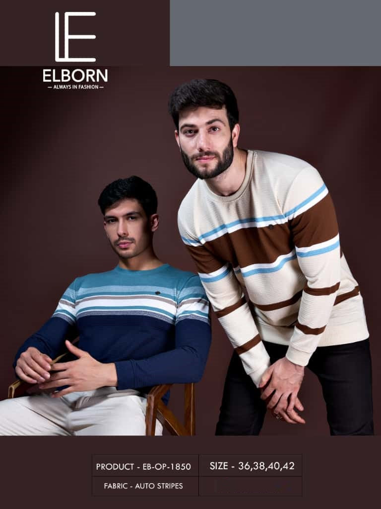 Eb Op 1850 Elborn Auto Stripes Mens Tshirts Supplier Ahmedabad
