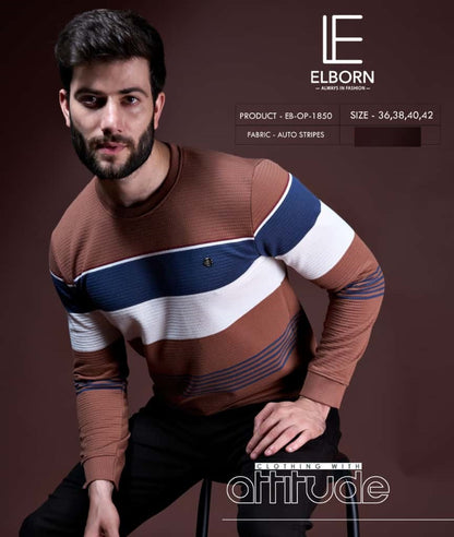 Eb Op 1850 Elborn Auto Stripes Mens Tshirts Supplier Ahmedabad
